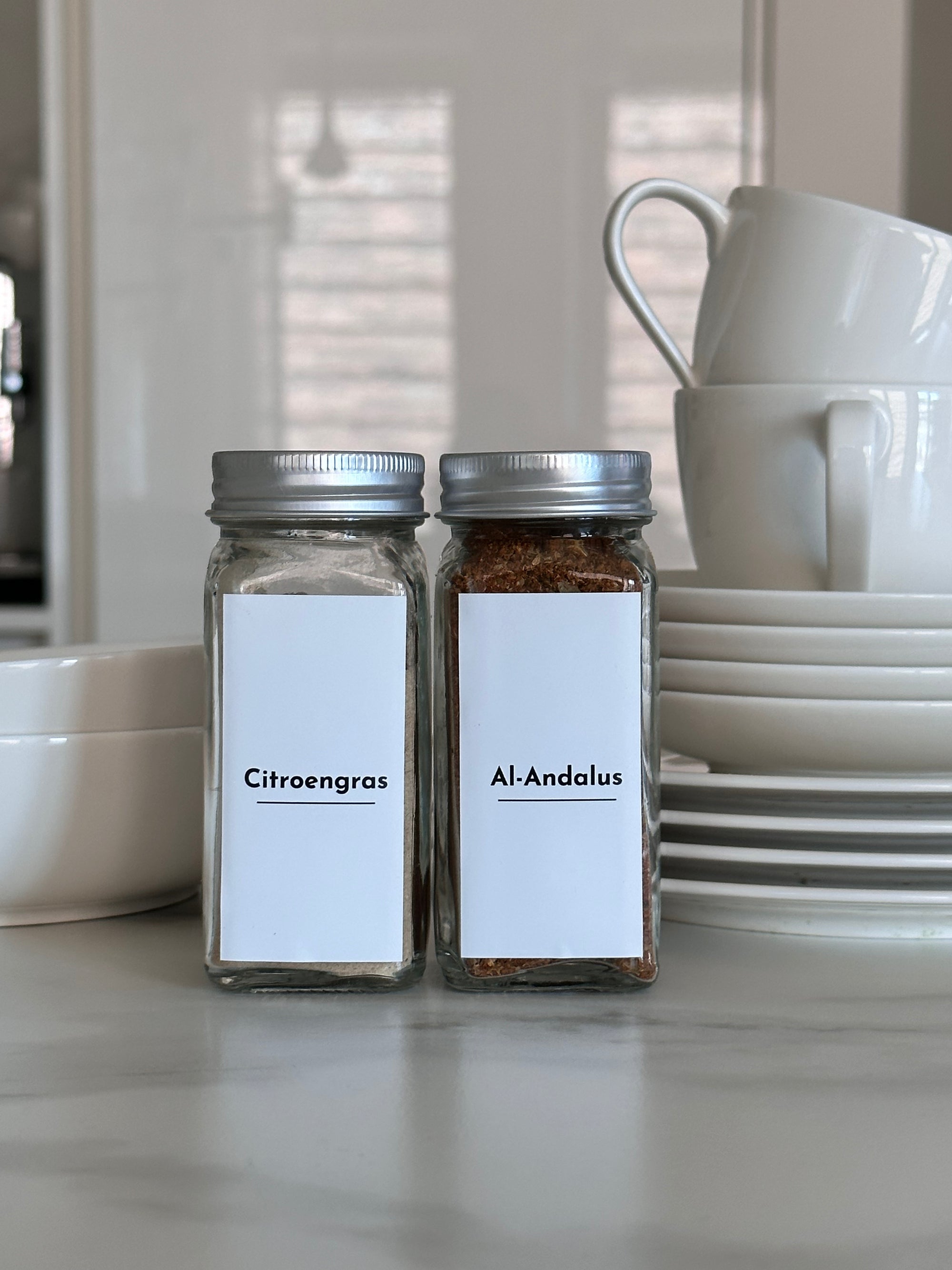 Simple Herbs & Spices Jar Labels Set